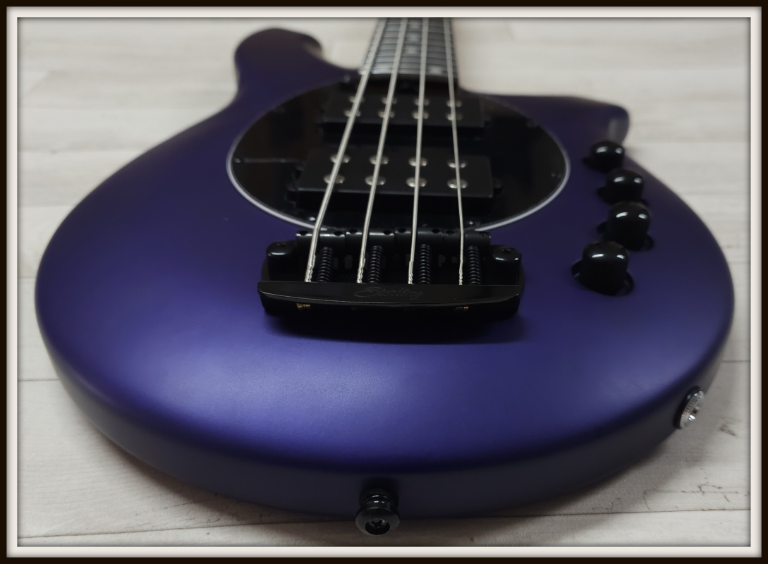 Sterling by Music Man Bongo 4, Firemist Purple Satin