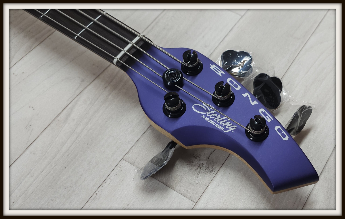 Sterling by Music Man Bongo 4, Firemist Purple Satin