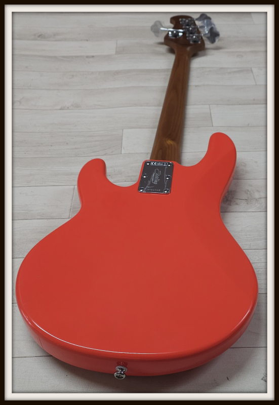 Sterling by Music Man Stingray SS4 Shortscale, Fiesta Red