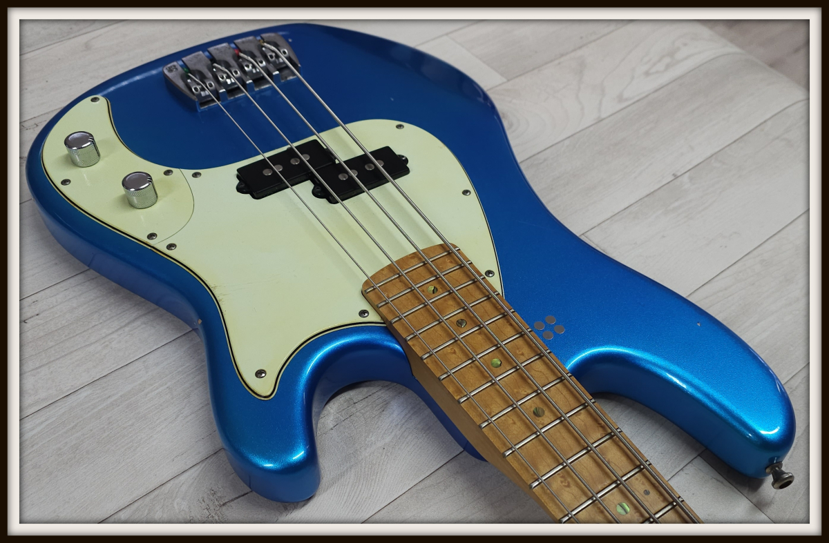 Sandberg California II VS4 Lionel Birdseye Maple Shortscale, Soft Aged Lake Placid Blue *2nd Hand*