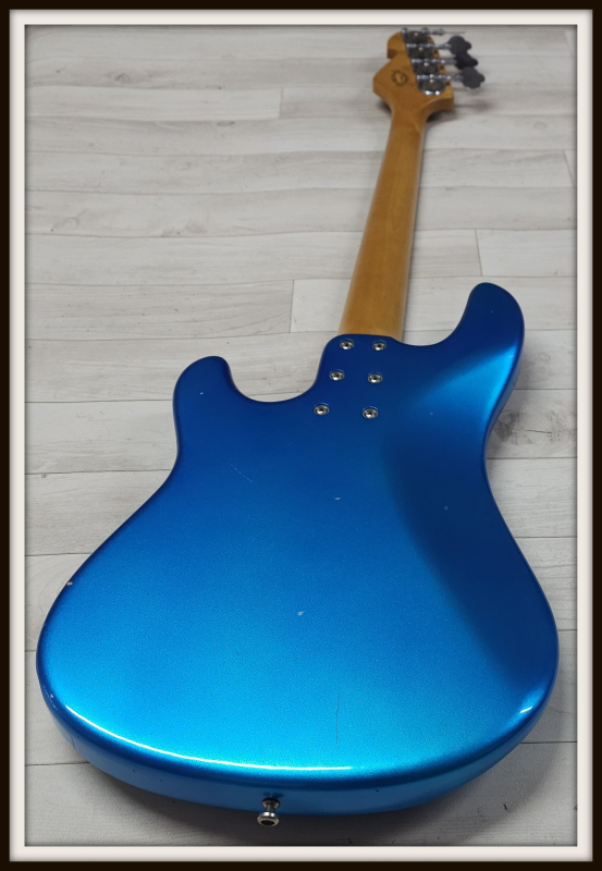 Sandberg California II VS4 Lionel Birdseye Maple Shortscale, Soft Aged Lake Placid Blue *2nd Hand*