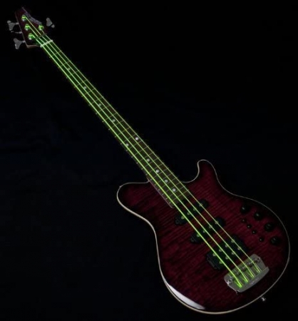 DR Strings NGB-45 HiDef Neon Green Strings, 45-105