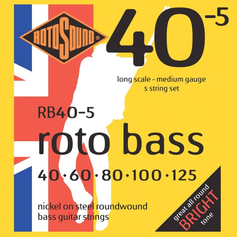 Rotosound RB40-5 Bass Strings, 40-125