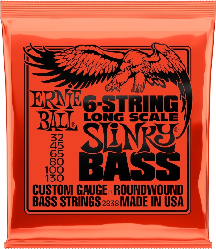 Ernie Ball 2838 6-Saiter E-Bass Strings, 32-130