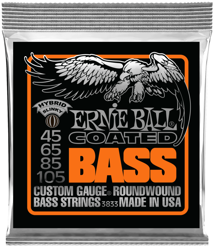 Ernie Ball 3833 Coated E-Bass Strings, 45-105