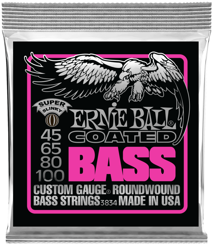 Ernie Ball 3834 Coated E-Bass Strings, 45-100