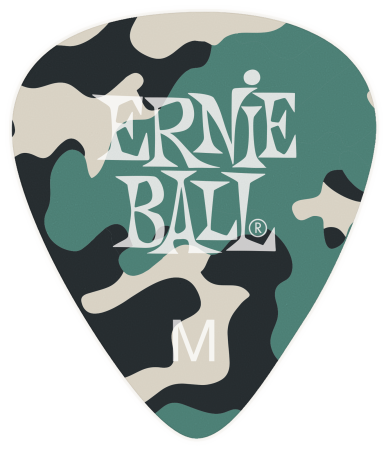 Ernie Ball P09222 Medium Camouflage Plektren, 0.72mm, 12 Stück