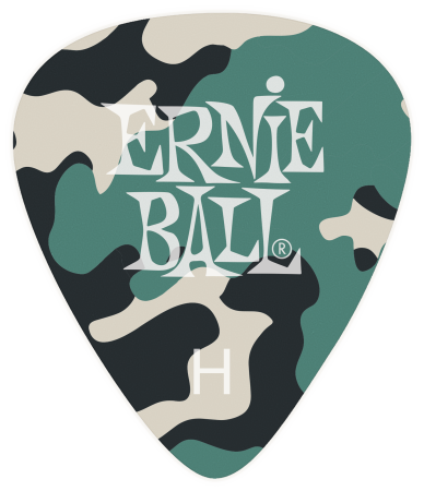 Ernie Ball P09223 Heavy Camouflage Plektren, 0.94mm, 12 Stück