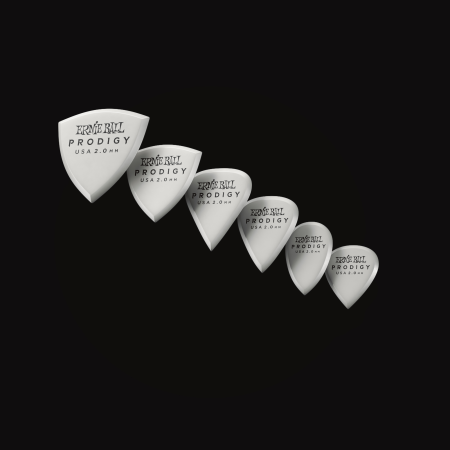 Ernie Ball 9343 Prodigy Plektren Multipack, 2.00mm, 6 Stück