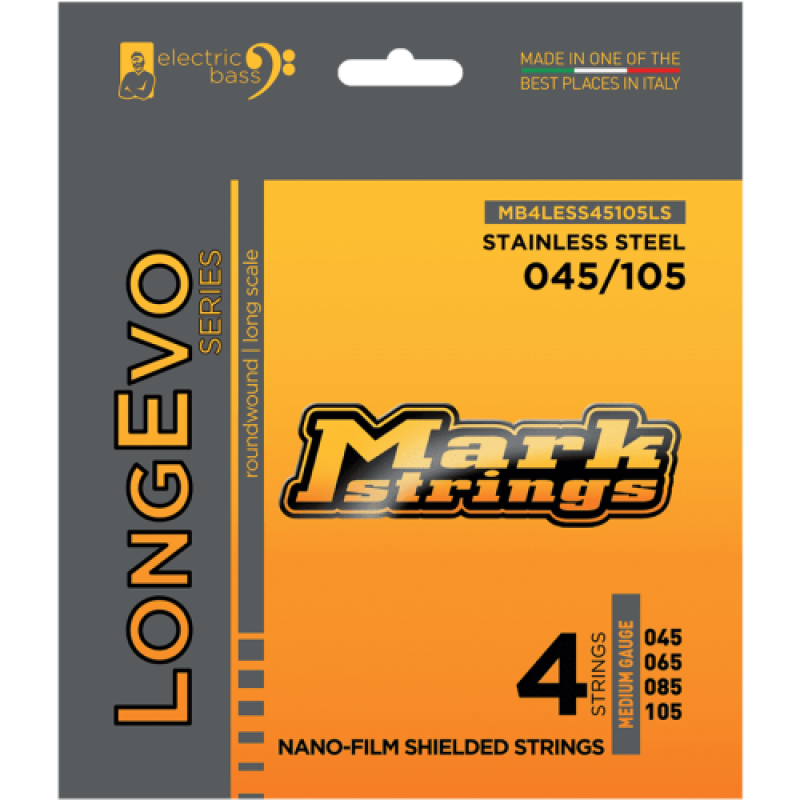 Markbass Longevo Series Nano Film Stainless Steel Strings, 45-105
