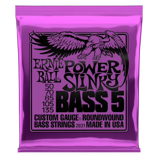 Ernie Ball 2821 E-Bass Strings, 50-135