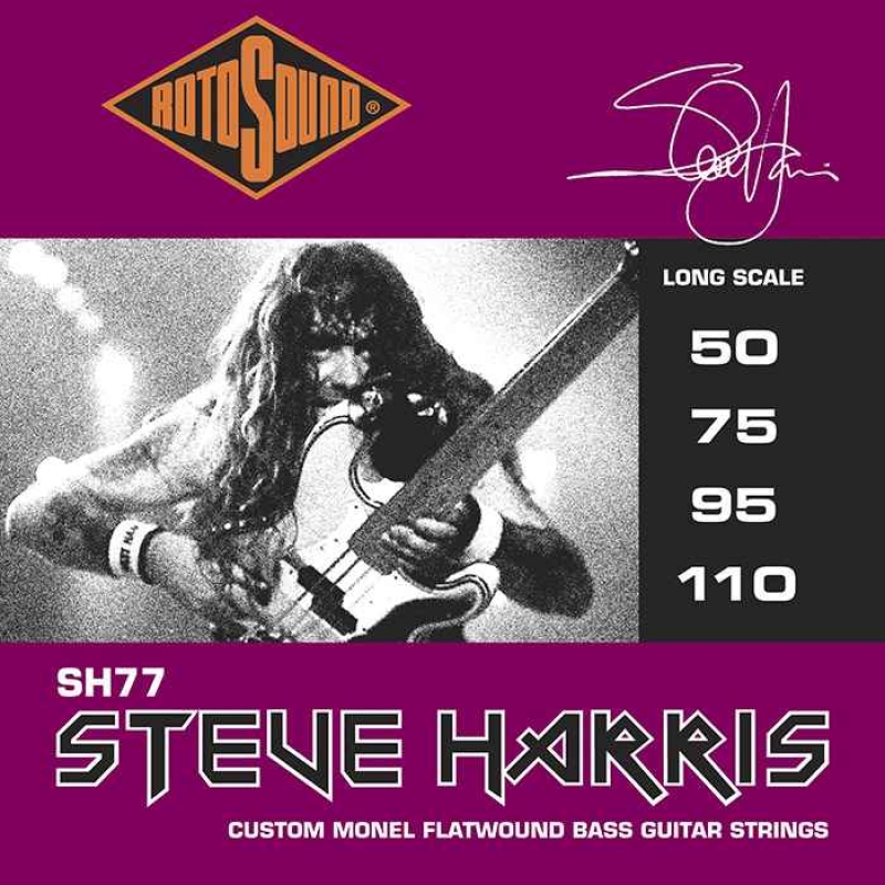 Rotosound SH77 Steve Harris Signature Flatwound Strings, 50-110