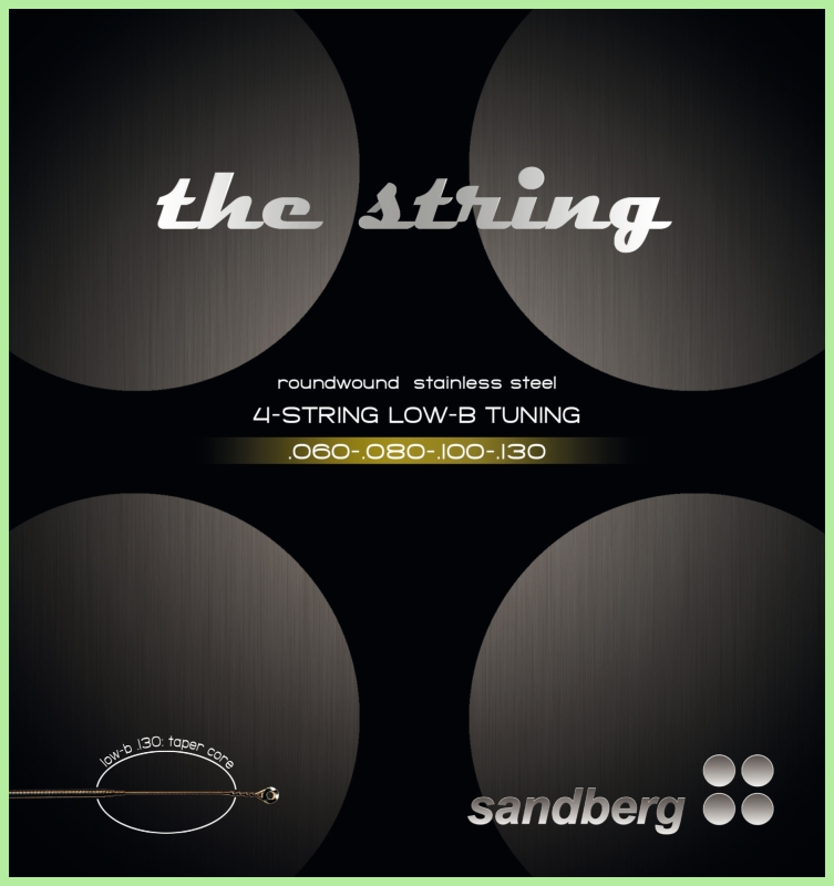 Sandberg Strings Stainless Steel Low B, 60-130tw