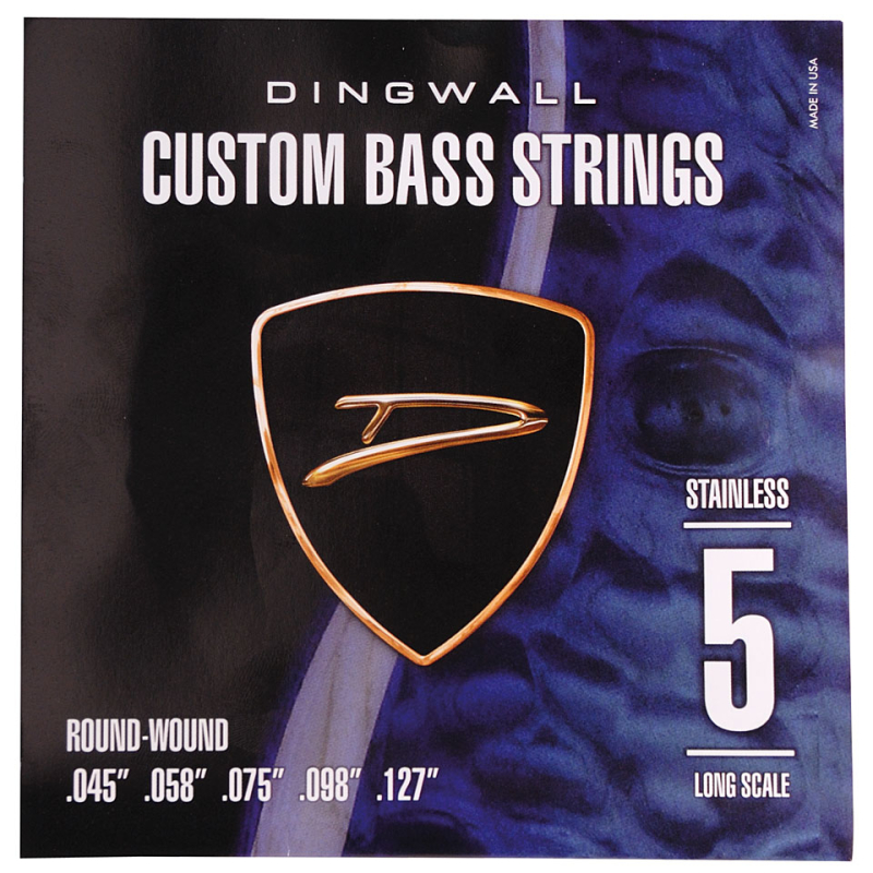 Dingwall DWSS5 Long Scale Stainless Steel Bass Strings, 45-127