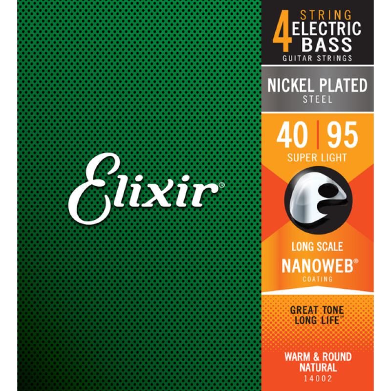 Elixir 14002 Nanoweb E-Bass Strings, 40-95 *Black Weeks 2025*
