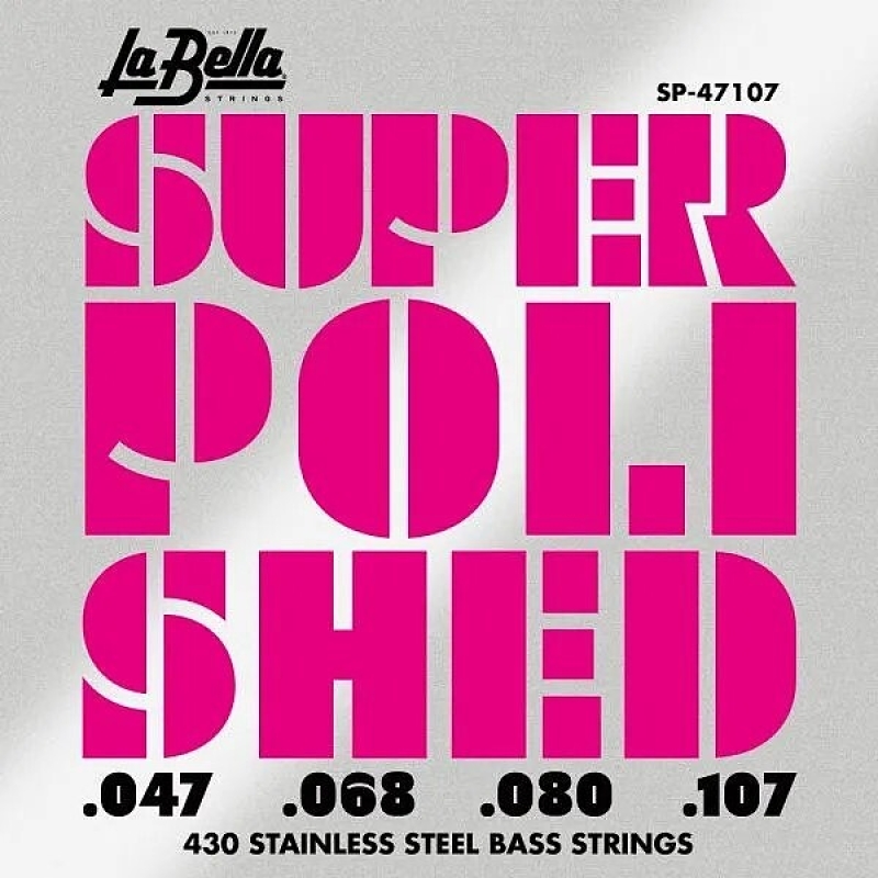 La Bella SP-47107 Super Polished Bass Saiten, 47-107