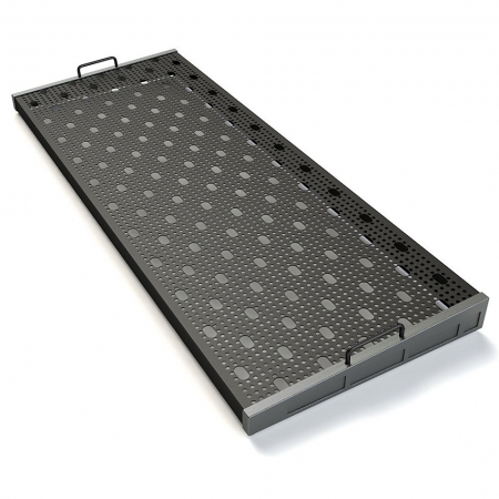Temple Audio Design TRIO-43-GM Trio 43 Pedalboard, Gunmetal Grey