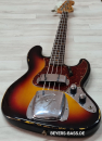 Fender Custom Shop LTD 60s Jazz Bass, Relic 3 Tone Sunburst, Limited Edition, B-Ware